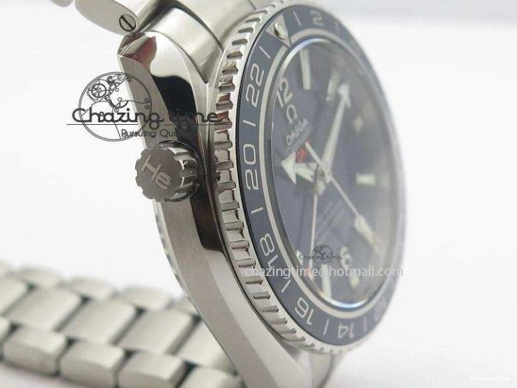 0326 Planet Ocean GMT 42mm V6F Best Edition Blue Bezel Blue Dial On SS Bracelet A ModernLook 8274